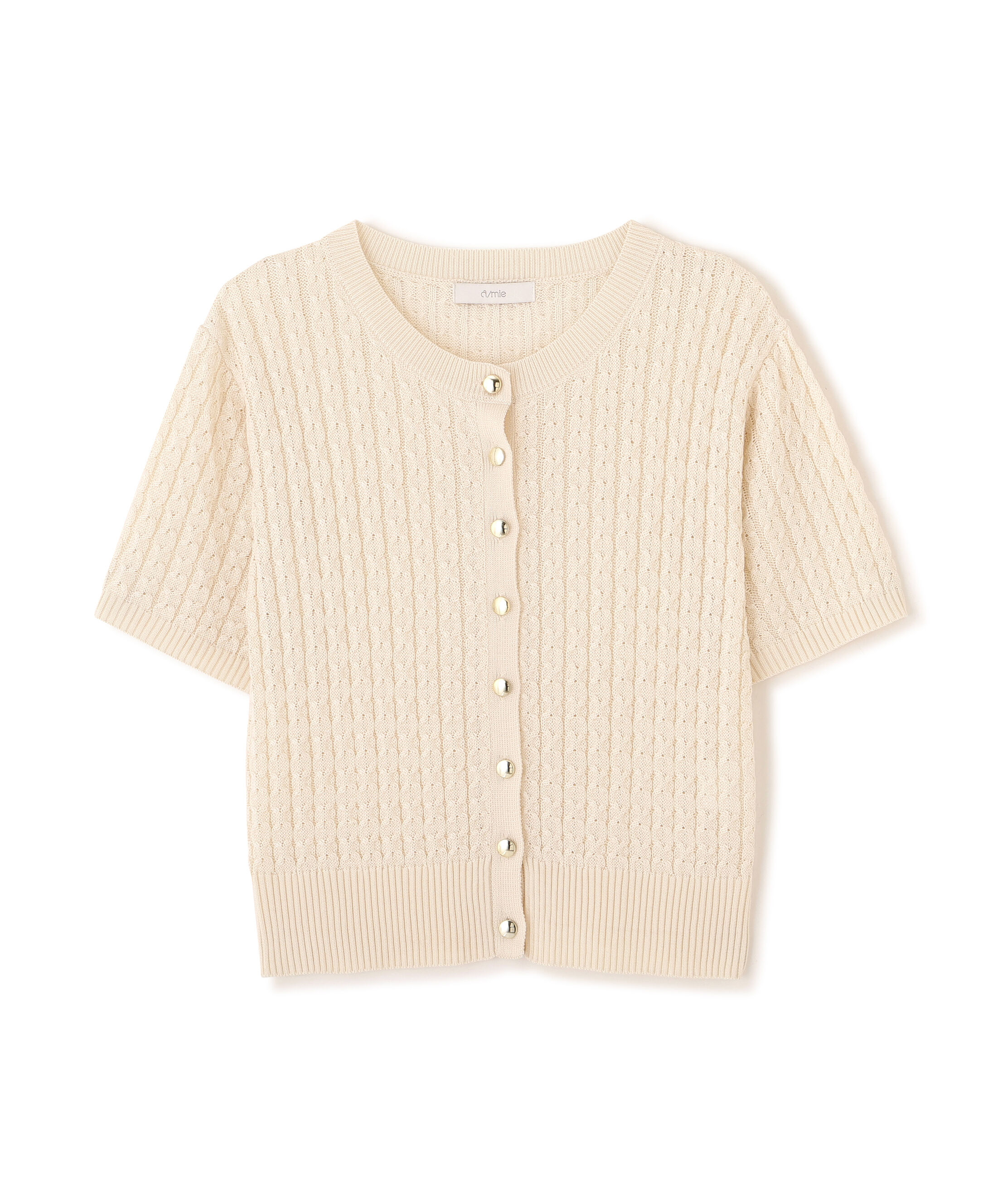 PROPORTION BODY DRESSING「〈a/mie〉シルク混サマーケーブルニット」|ニット・セーター|