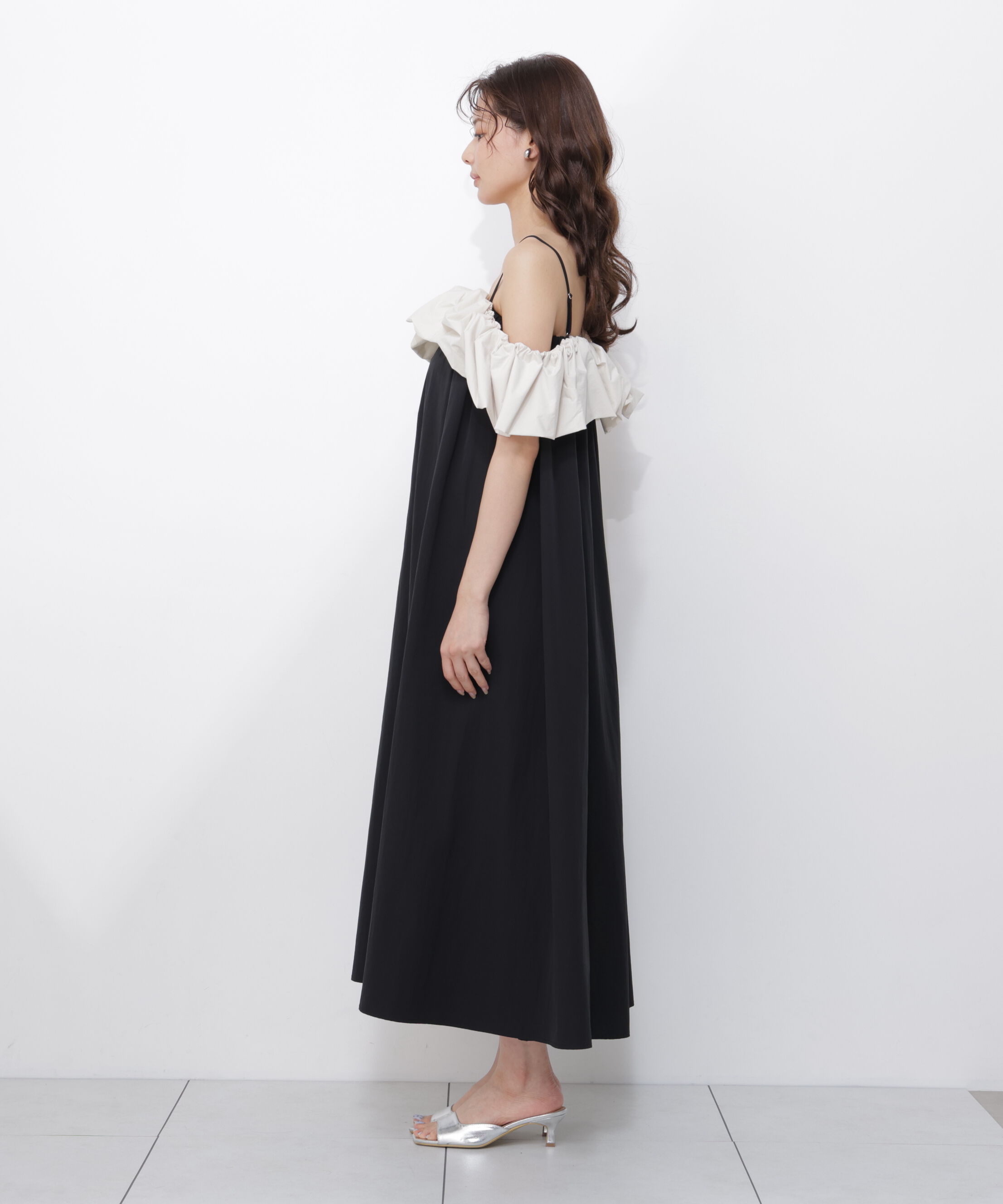 PROPORTION BODY DRESSING「＜EDIT COLOGNE＞バルーンオフショルキャミワンピース」|ワンピース|