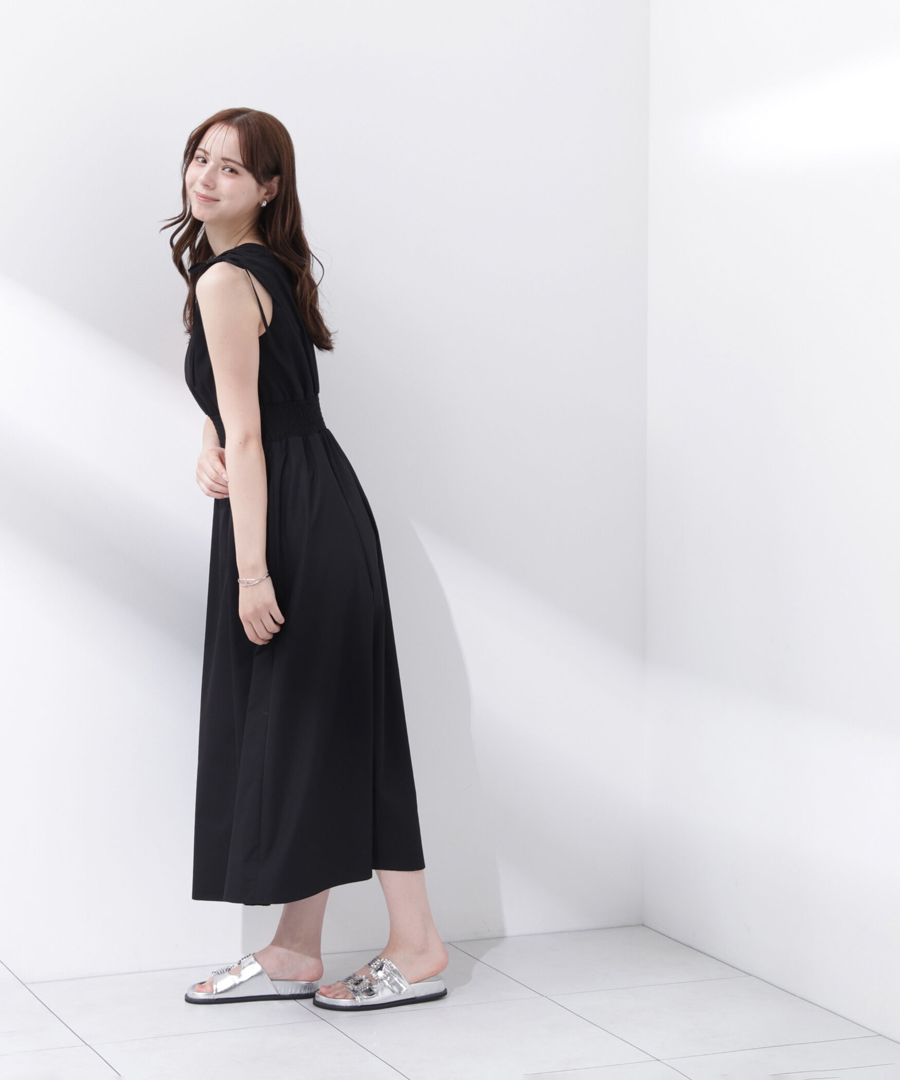 PROPORTION BODY DRESSING「＜中川紅葉さん着用＞ショルダーリボンギャザーワンピース」|ワンピース|