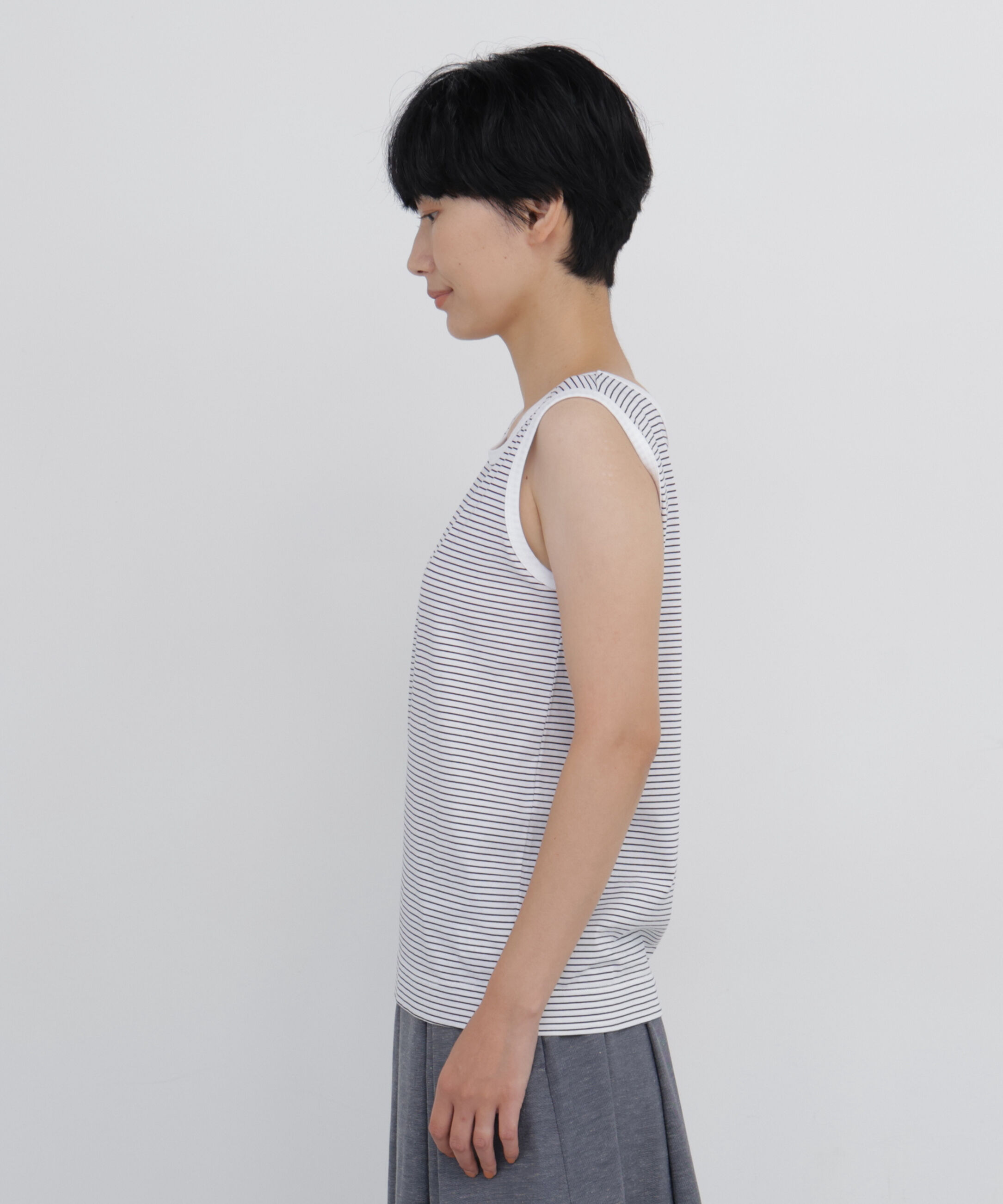  「ハイゲージボーダータンク」|Tシャツ・カットソー|