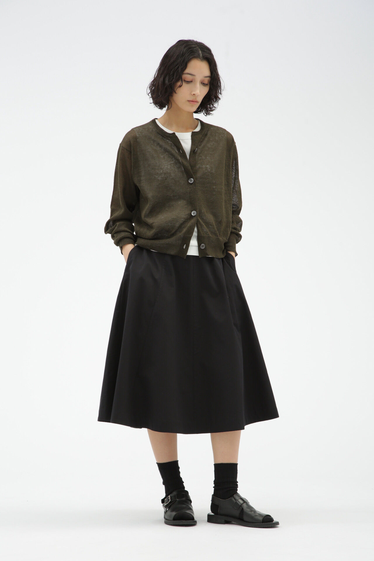  「SOFT COMPACT COTTON」|スカート|