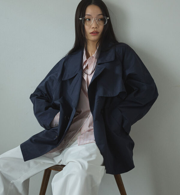 Doux archives「ミドルトレンチコート」|トレンチコート|NAVY