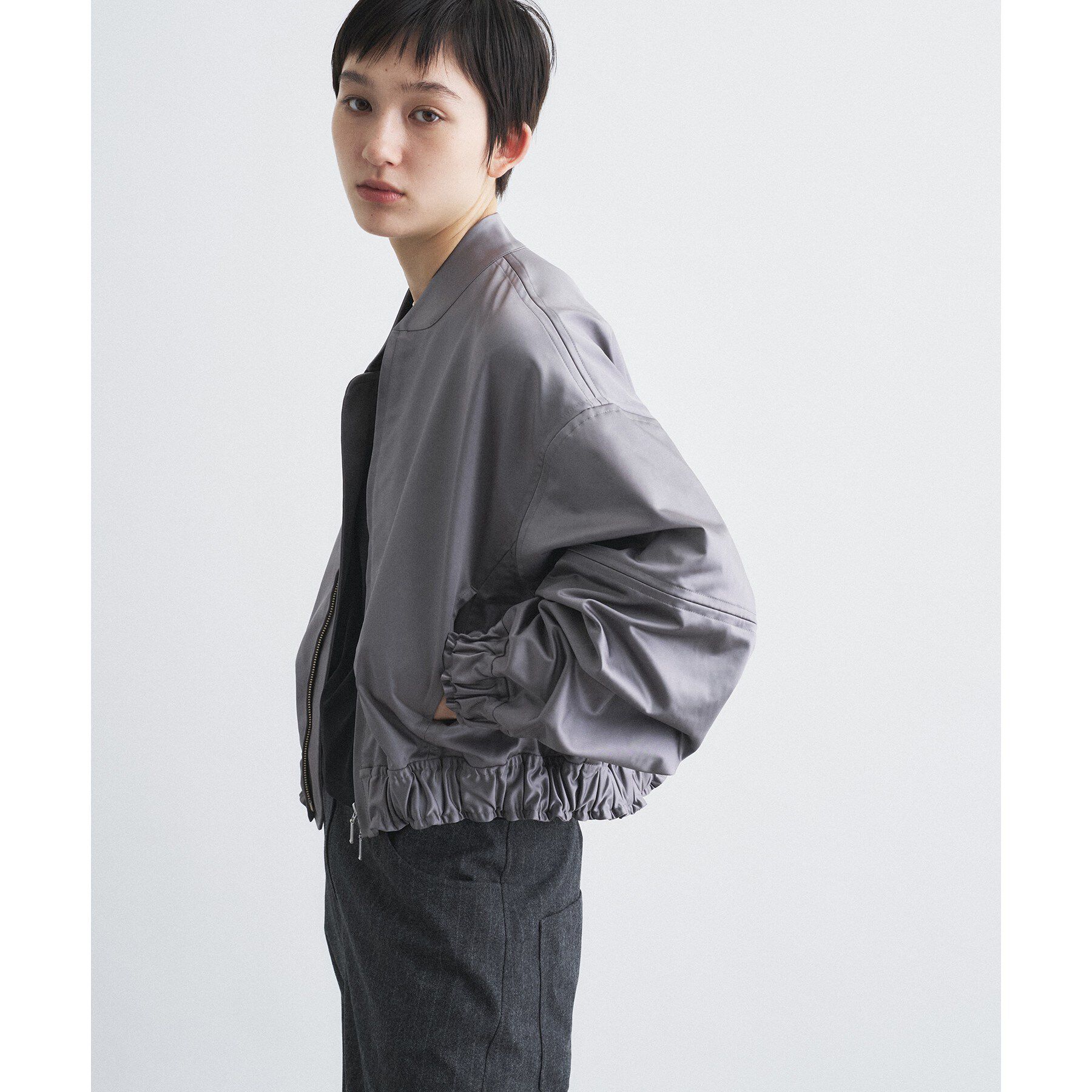 CODE A「satin bomber jacket」|ブルゾン・スタジャン|