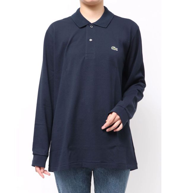 Ungrid「LACOSTE オリジナルフィット 長袖」|ポロシャツ|ネイビー