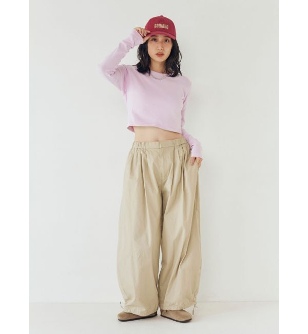 Ungrid「バレルレッグタックパンツ」|その他|