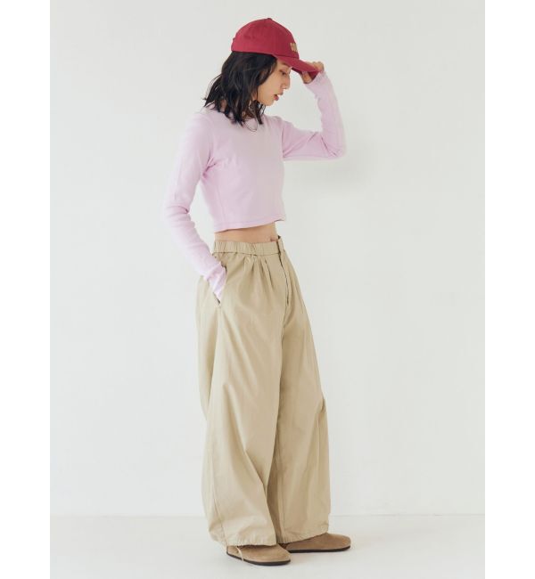 Ungrid「バレルレッグタックパンツ」|その他|