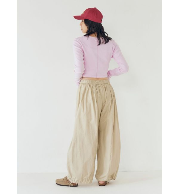 Ungrid「バレルレッグタックパンツ」|その他|