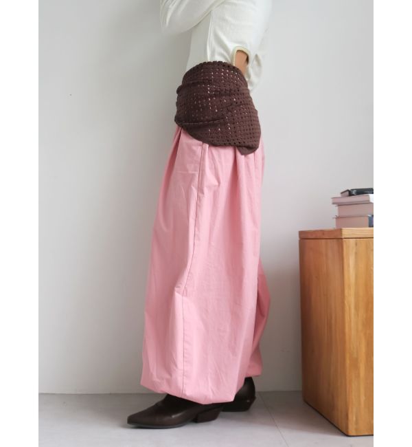 Ungrid「バレルレッグタックパンツ」|その他|