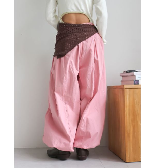 Ungrid「バレルレッグタックパンツ」|その他|
