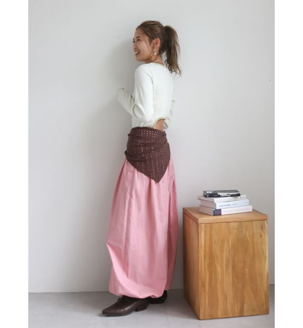 Ungrid「バレルレッグタックパンツ」|その他|