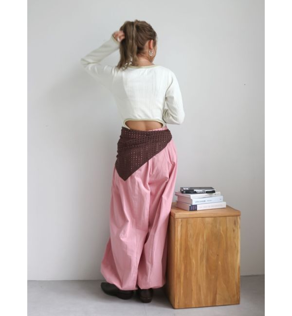 Ungrid「バレルレッグタックパンツ」|その他|