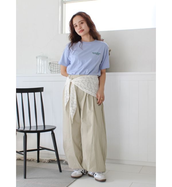 Ungrid「バレルレッグタックパンツ」|その他|