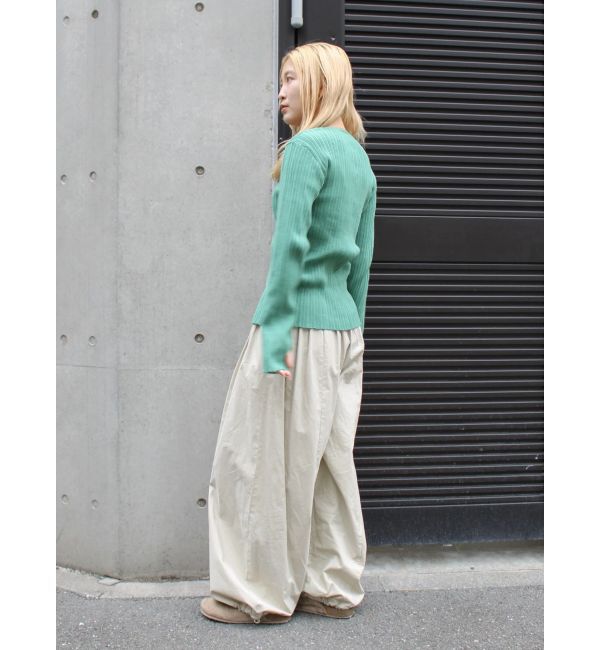 Ungrid「バレルレッグタックパンツ」|その他|