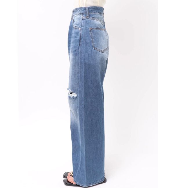 LAGUNAMOON「リップドデニムパンツ」|デニム|