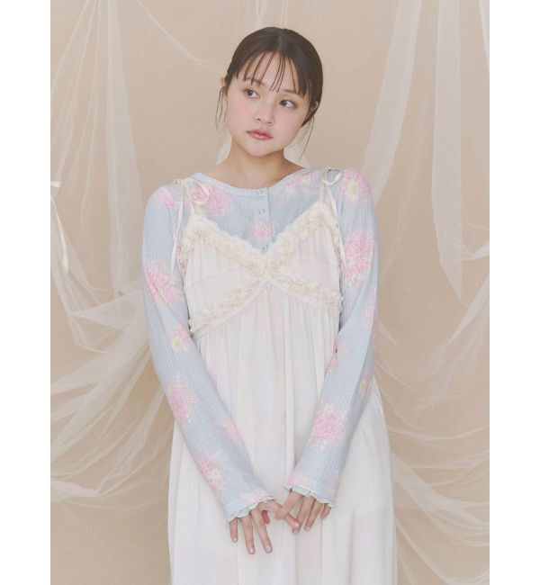 merry jenny「bouquetワッフルトップス」|Tシャツ・カットソー|