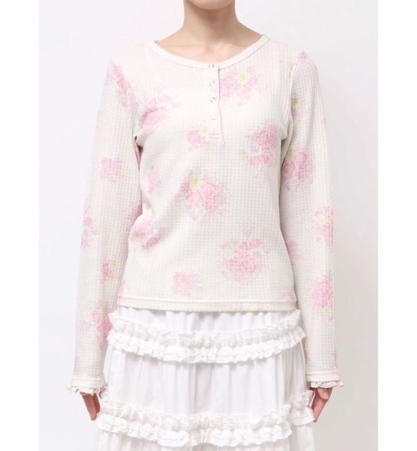 merry jenny「bouquetワッフルトップス」|Tシャツ・カットソー|