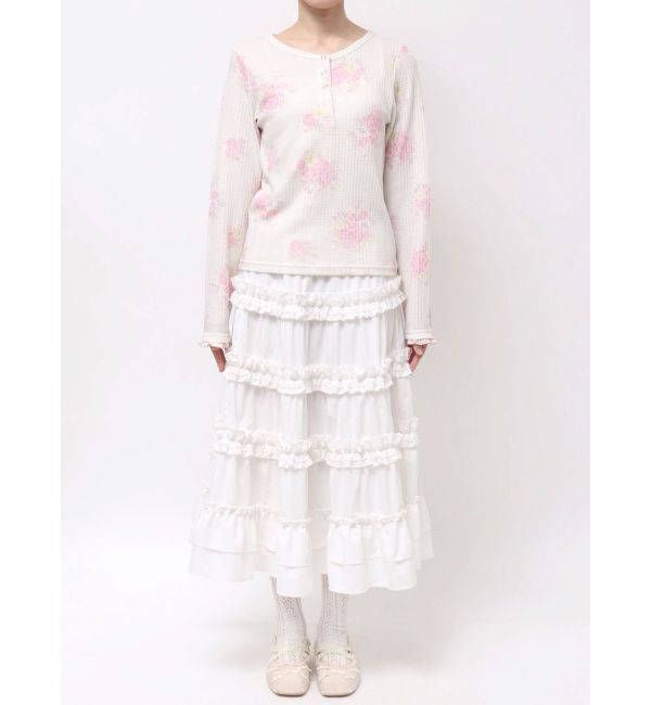 merry jenny「bouquetワッフルトップス」|Tシャツ・カットソー|
