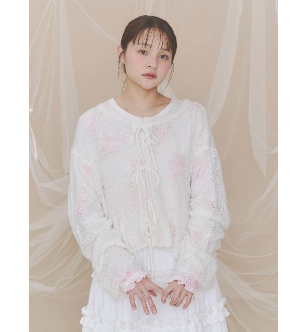 merry jenny「bouquetワッフルトップス」|Tシャツ・カットソー|