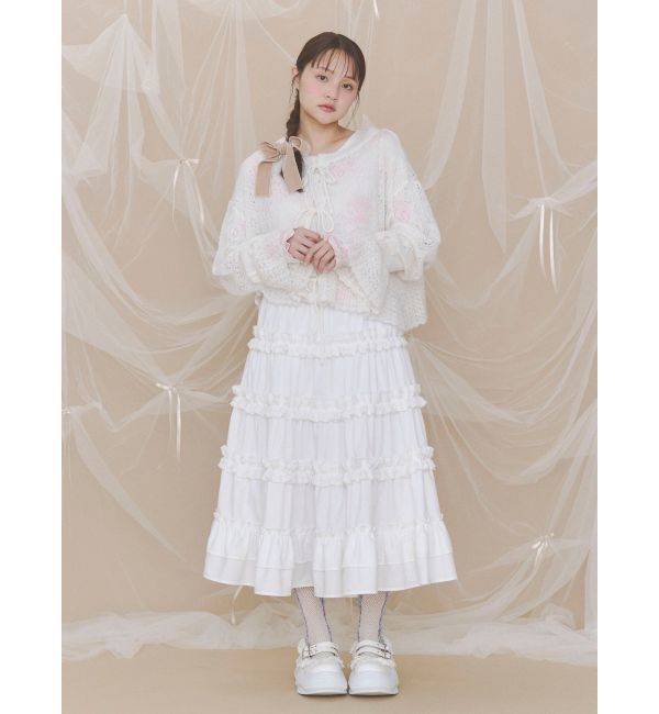 merry jenny「bouquetワッフルトップス」|Tシャツ・カットソー|