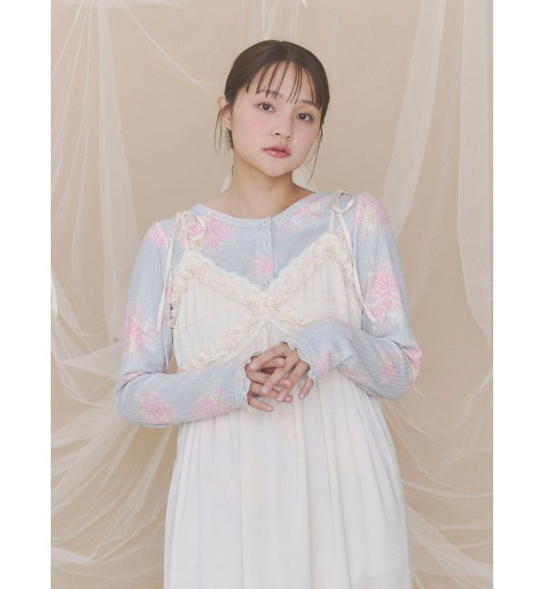 merry jenny「bouquetワッフルトップス」|Tシャツ・カットソー|