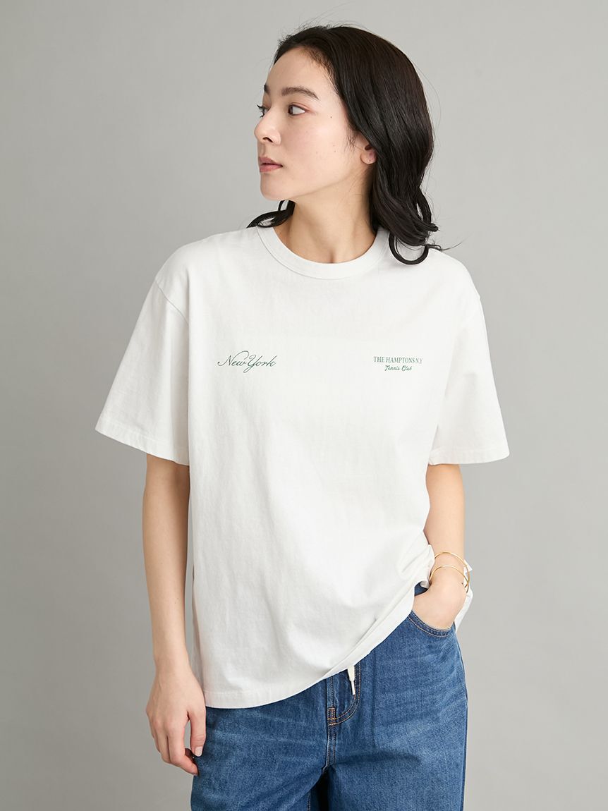 Mila Owen「TENNIS CLUBグラフィックＴシャツ」|Tシャツ・カットソー|