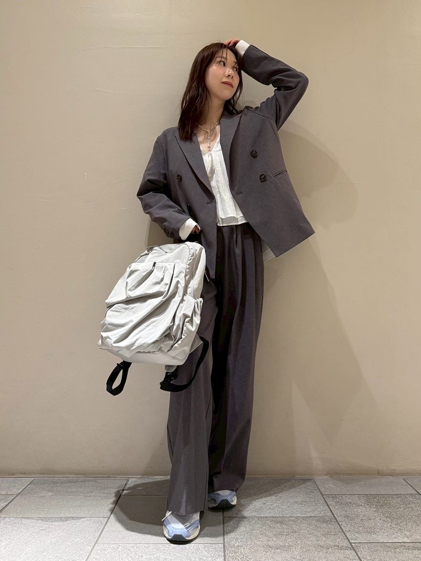 emmi atelier「eco レザーミックスバックパック/撥水」|リュック|