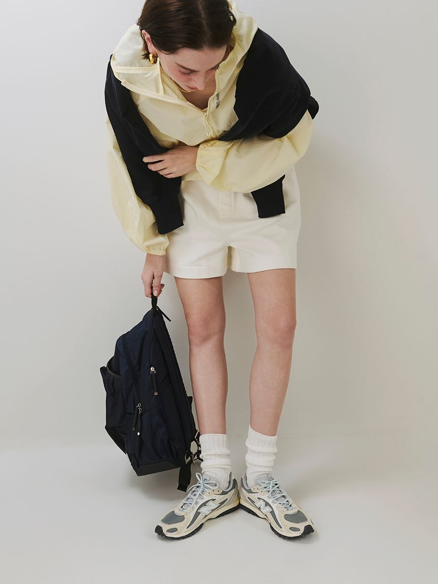 emmi atelier「eco レザーミックスバックパック/撥水」|リュック|