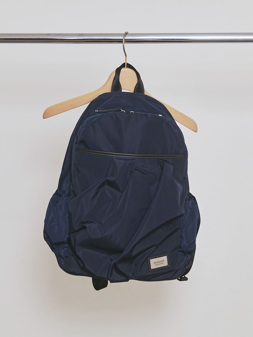 emmi atelier「eco レザーミックスバックパック/撥水」|リュック|NVY