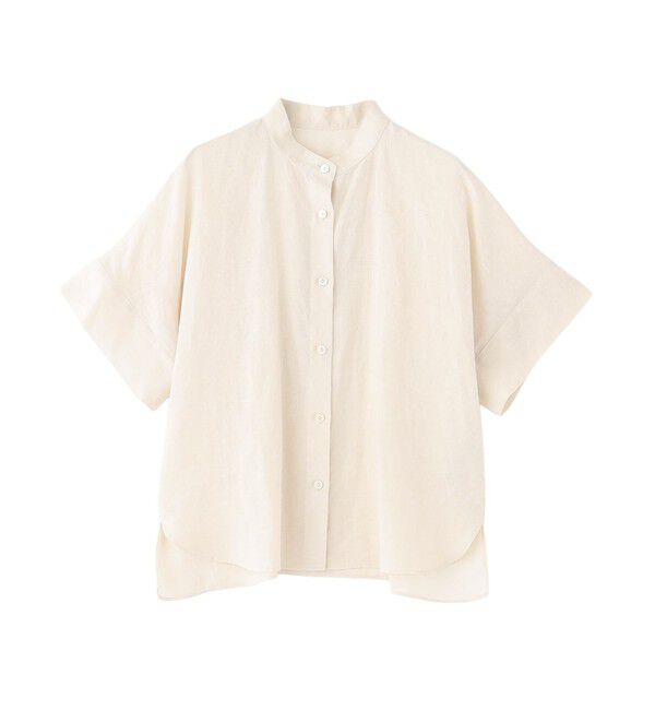 MACKINTOSH PHILOSOPHY「【WEB&一部店舗限定】ラミーバンドカラーシャツ」|シャツ・ブラウス|オフホワイト