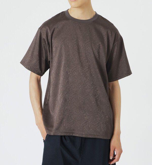  「サテンジャガードTシャツ」|Tシャツ・カットソー|