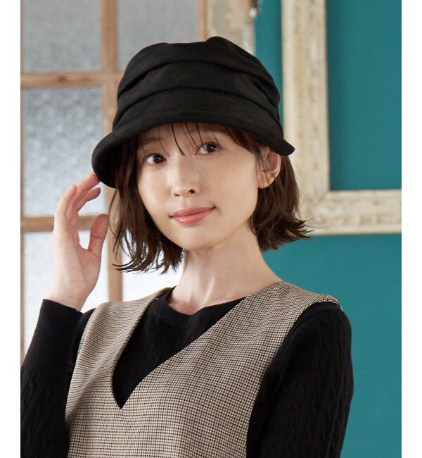 ikka「エコスエードバイザーキャスケット」|その他|
