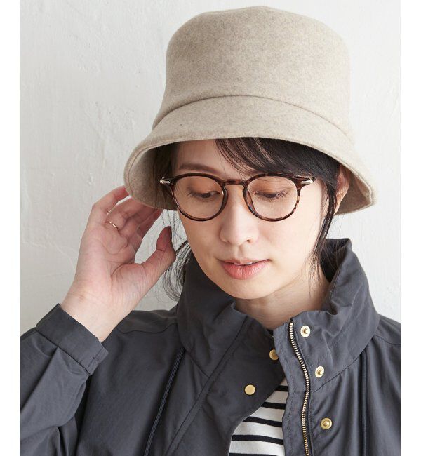 ikka「フェイクウールバケットハット」|その他|ベージュ
