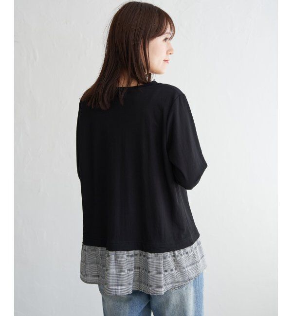ikka「冷感裾レイヤードプルオーバー」|その他|