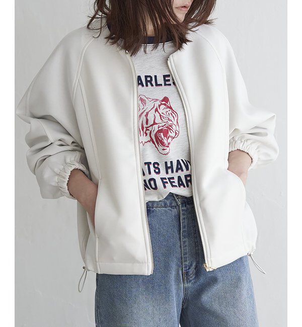 VENCE share style「ダンボールポンチノーカラージャケット」|その他|