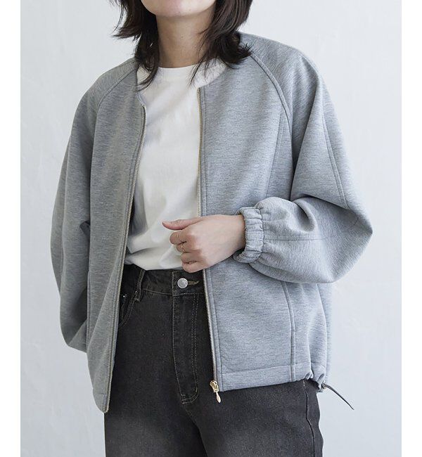 VENCE share style「ダンボールポンチノーカラージャケット」|その他|
