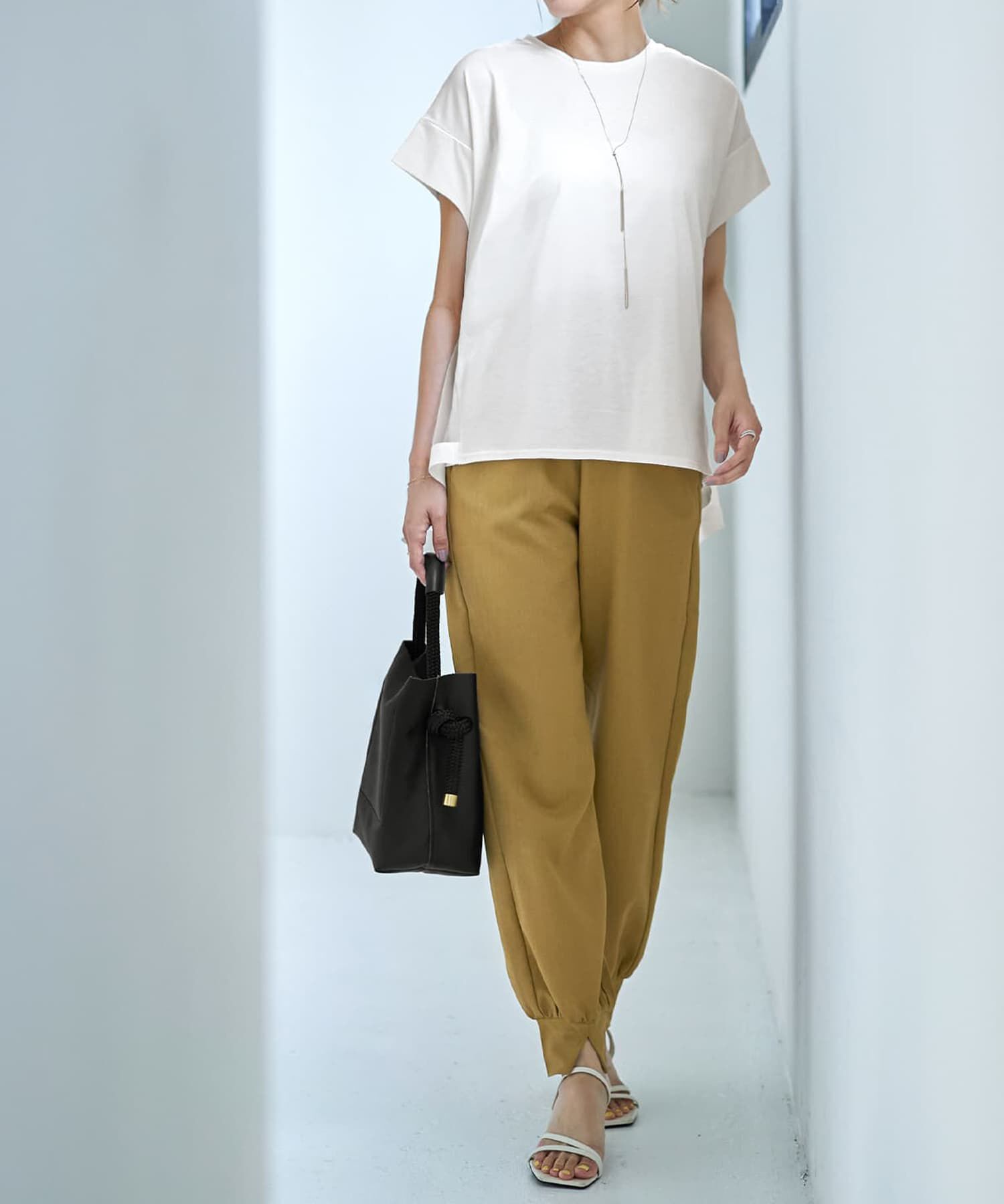 STYLE DELI「【Made in JAPAN】背面チュールカットソートップス」|Tシャツ・カットソー|