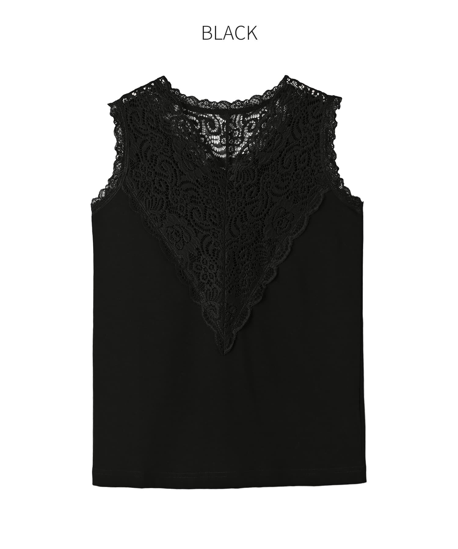 STYLE DELI「【selection】レース張りベアタンクトップ」|タンクトップ|