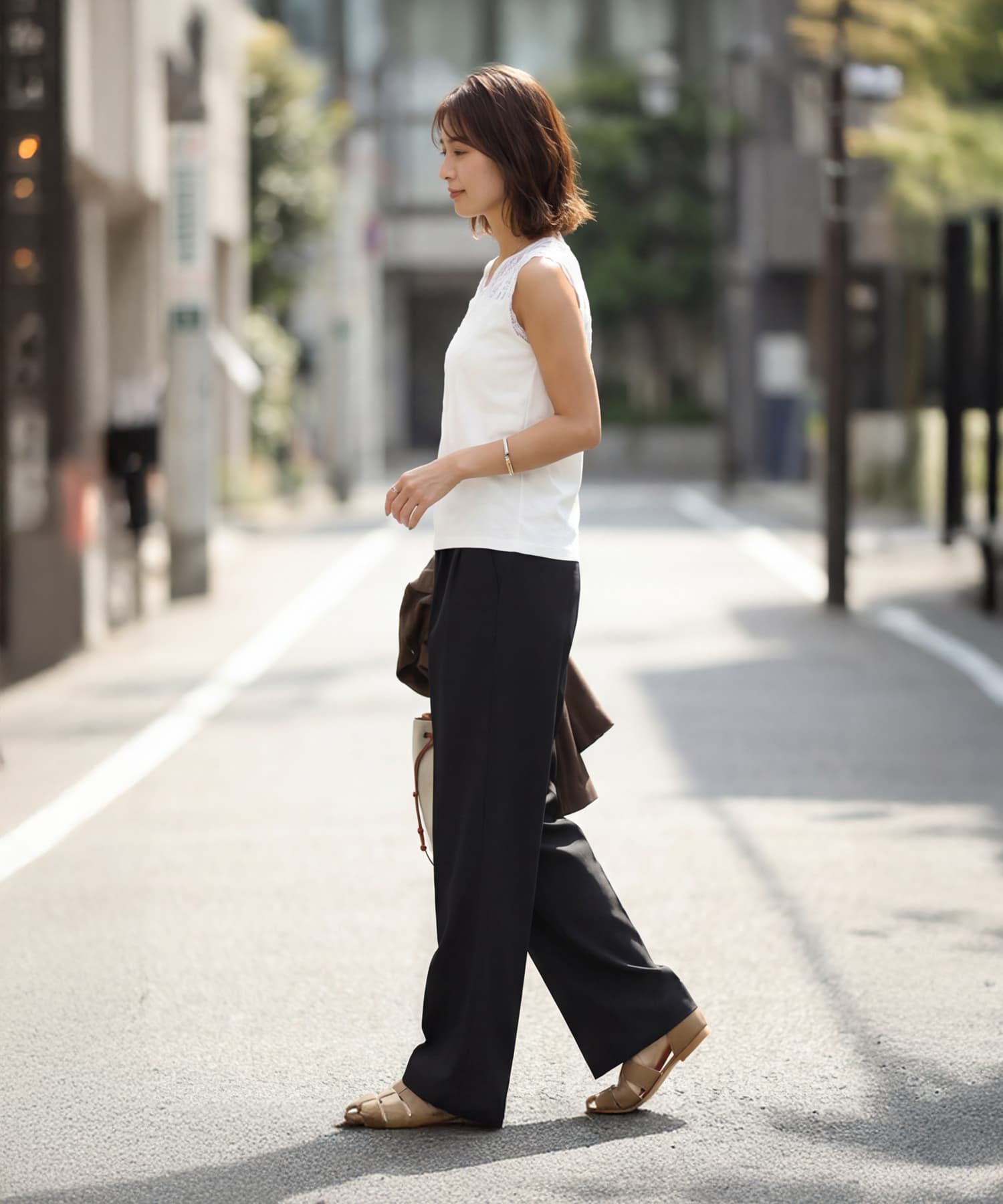 STYLE DELI「【selection】レース張りベアタンクトップ」|タンクトップ|