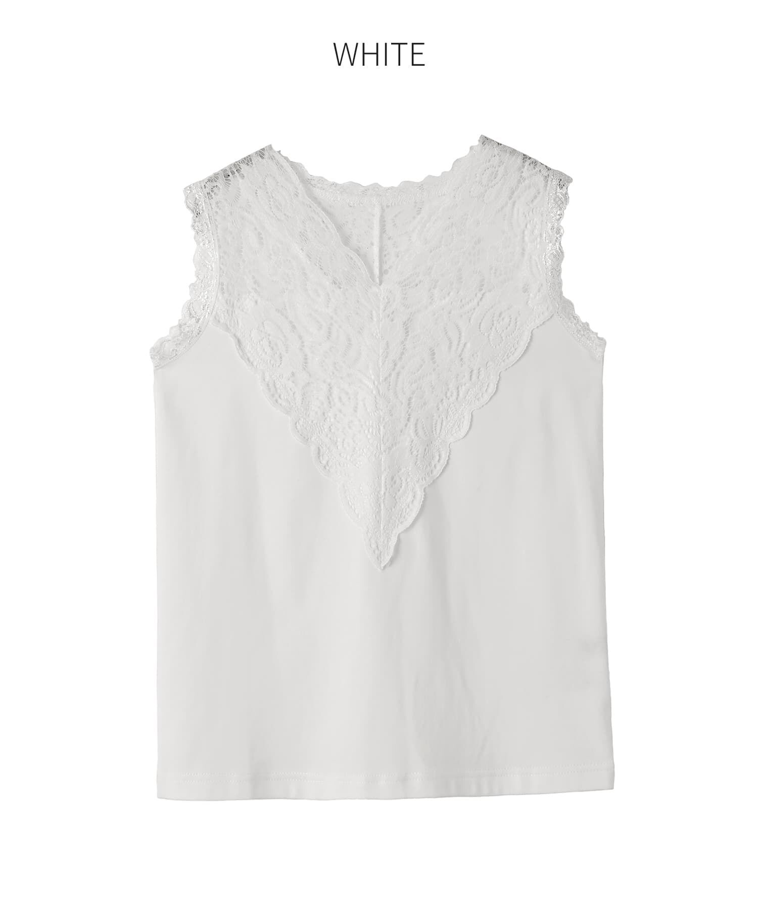 STYLE DELI「【selection】レース張りベアタンクトップ」|タンクトップ|