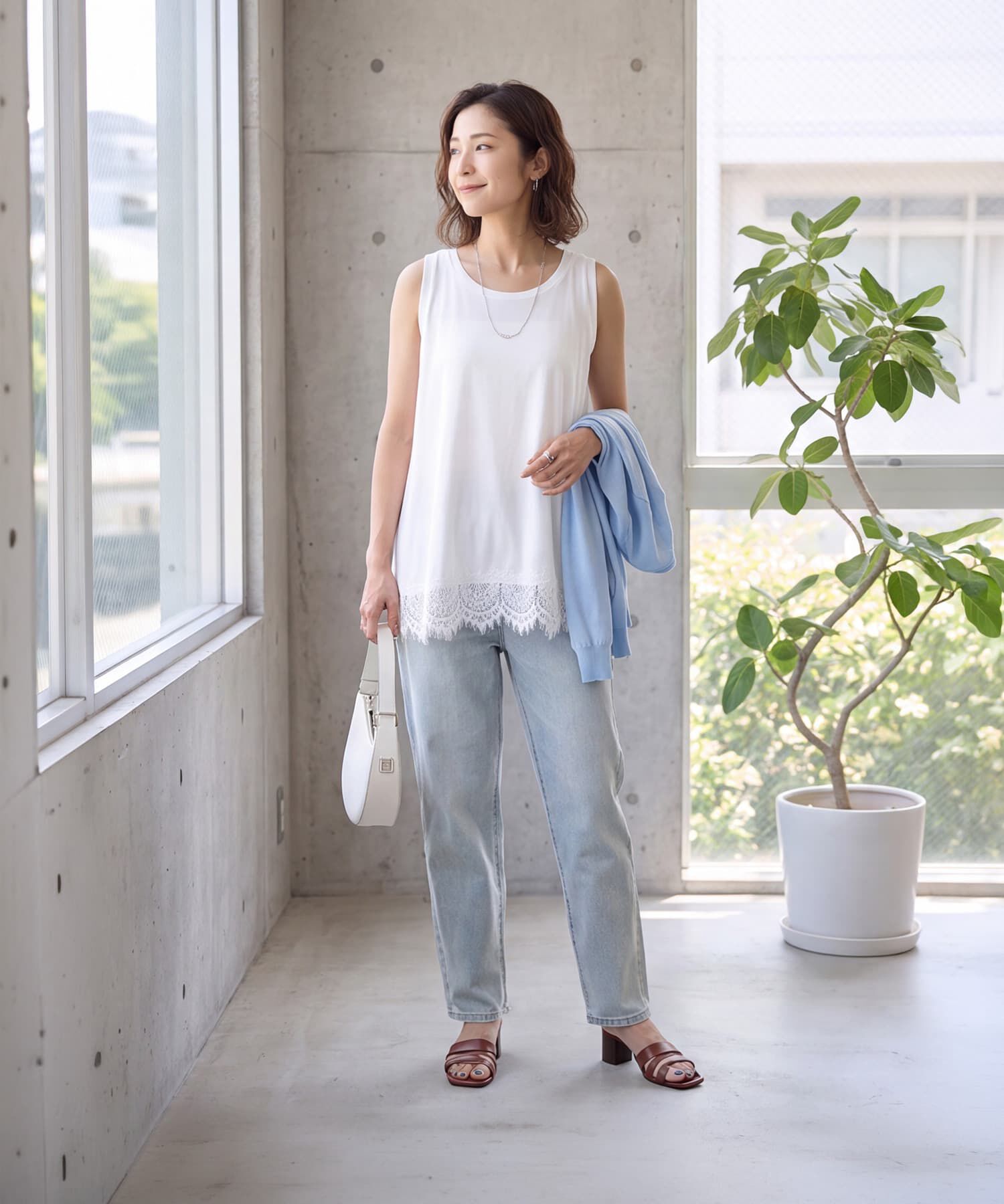 STYLE DELI「【selection】裾から出せるレースタンクトップ」|タンクトップ|