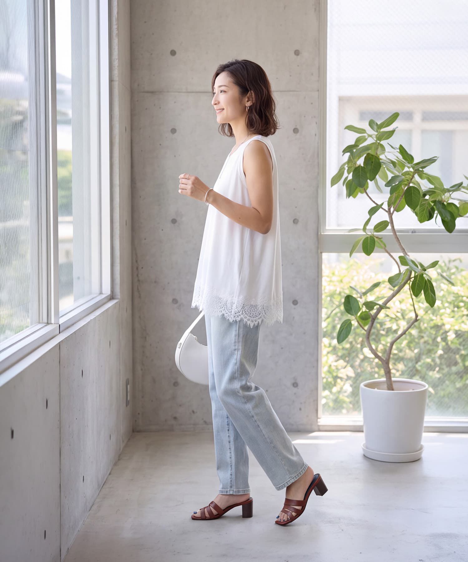 STYLE DELI「【selection】裾から出せるレースタンクトップ」|タンクトップ|