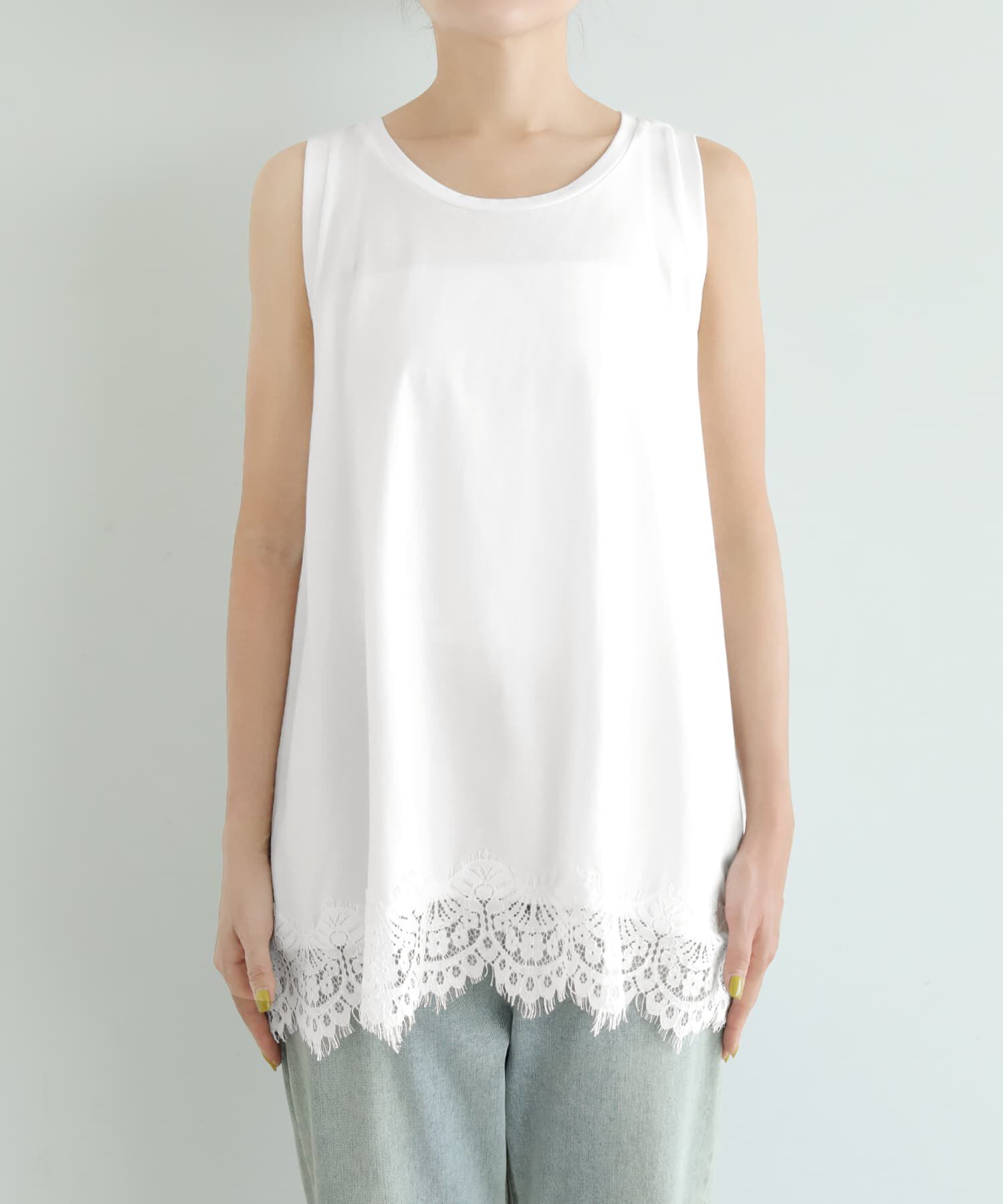 STYLE DELI「【selection】裾から出せるレースタンクトップ」|タンクトップ|