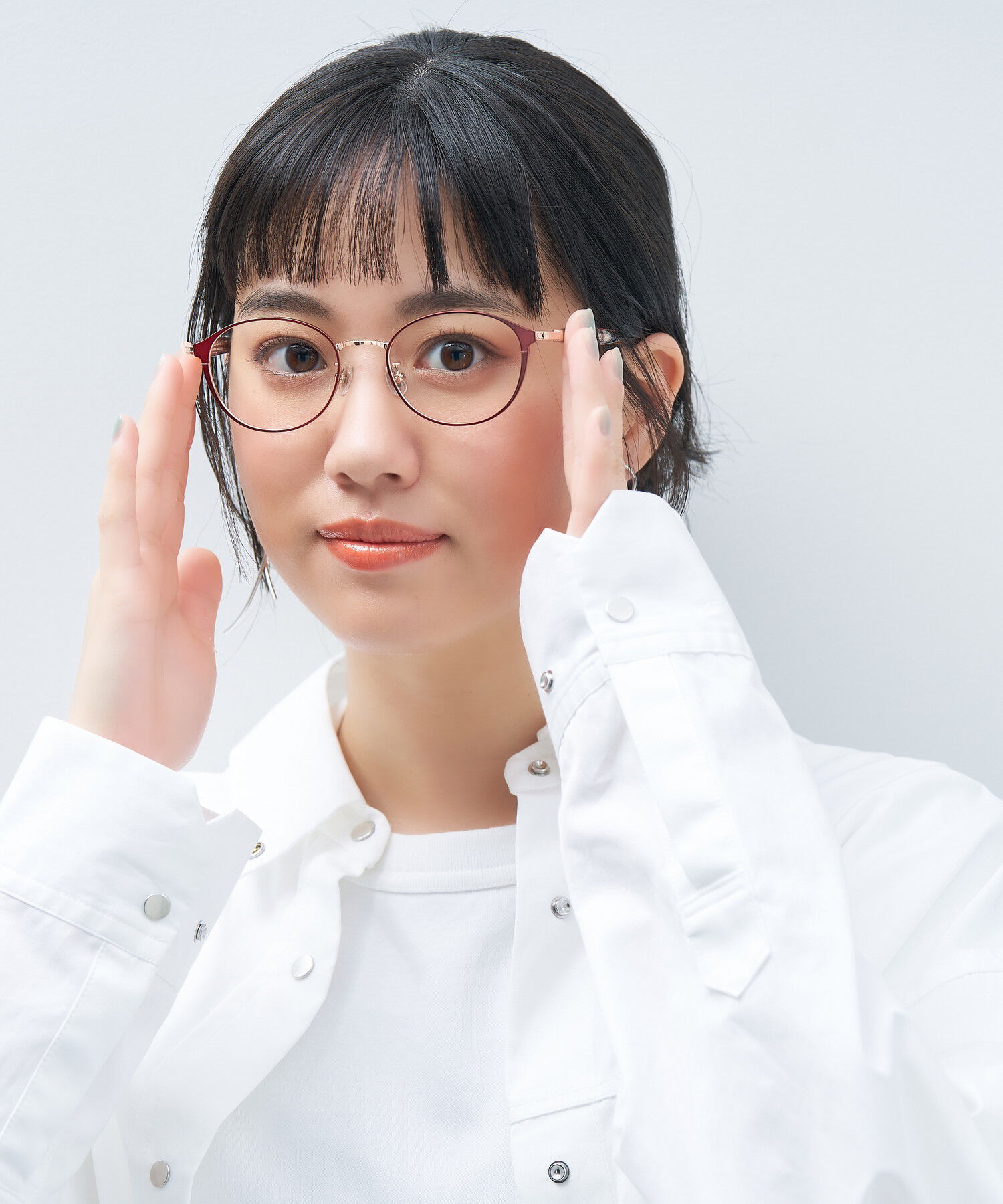  「オーバル型 メガネ｜上品で高級感のある 大人可愛いメガネ フェミニン レンズ交換券付き STANDARD MUSE」|メガネ|
