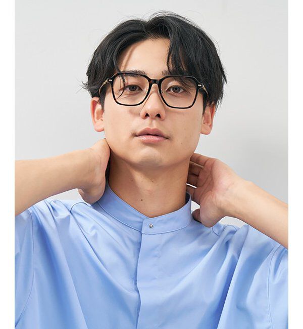  「ウェリントン型 メガネ TRAD TREND STYLE ビッグシェイプ 大きめメガネ  レンズ交換券付」|メガネ|茶系デミ