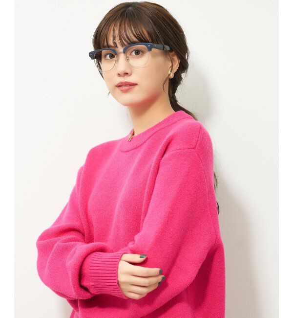  「Zoff｜サーモント メガネ｜伊達・度付き｜FASHION AUTUMN レンズ交換券付」|メガネ|青系デミ1