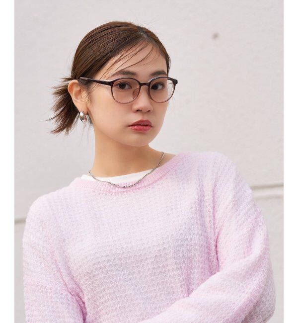  「花粉・飛沫対策 2way メガネ (フード着脱可能)  | 伊達メガネ UVカット ユニセックス レンズ交換券付」|メガネ|濃ブラウン1