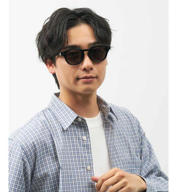  「【WEB限定】SUNCUTGlasses/UV100%CUT ウェリントン型サングラス | カラーレンズ 太縁 紫外線対策 UVカット」|サングラス|