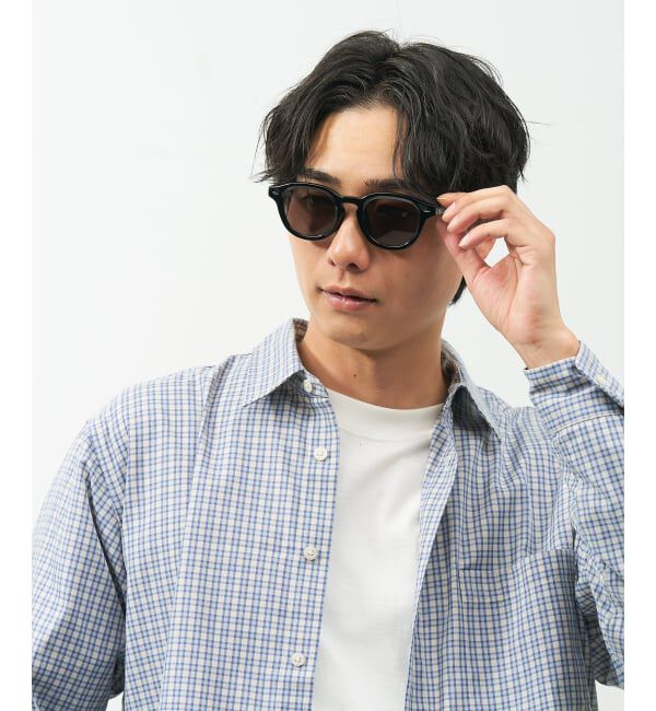  「【WEB限定】SUNCUTGlasses/UV100%CUT ウェリントン型サングラス | カラーレンズ 太縁 紫外線対策 UVカット」|サングラス|