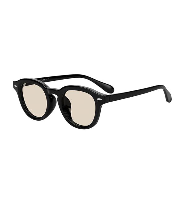  「【WEB限定】SUNCUTGlasses/UV100%CUT ウェリントン型サングラス | カラーレンズ 太縁 紫外線対策 UVカット」|サングラス|