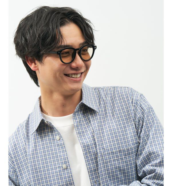  「【WEB限定】SUNCUTGlasses/UV100%CUT ウェリントン型サングラス | カラーレンズ 太縁 紫外線対策 UVカット」|サングラス|